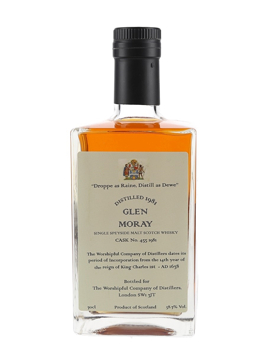 Glen Moray 1981 24 year Old Bottled 2014 - The Worshipful Company Of Distillers 70cl / 58.7%