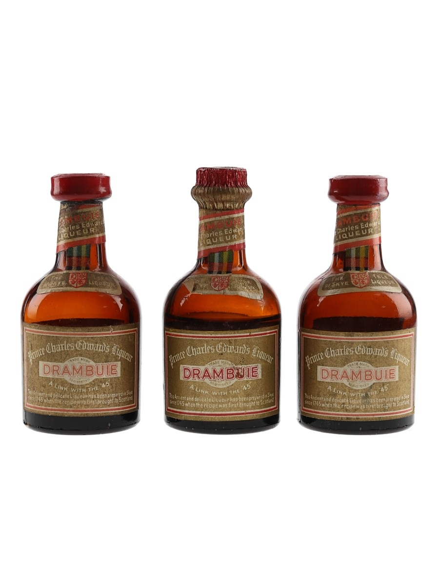Drambuie Bottled 1960s-1970s 3 x 5cl / 40%