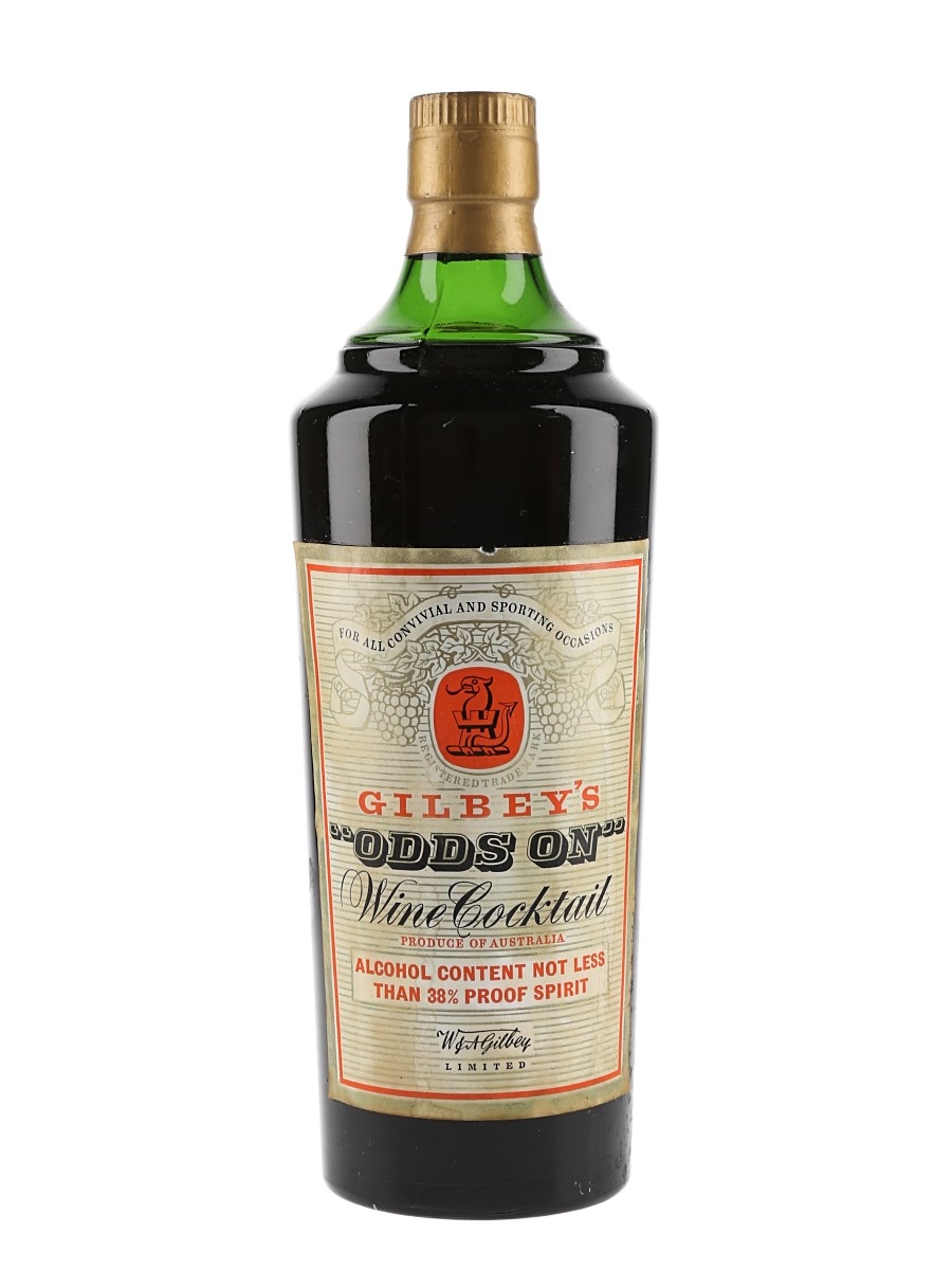 Gilbey's Odds On Wine Cocktail Bottled 1960s 70cl / 35%