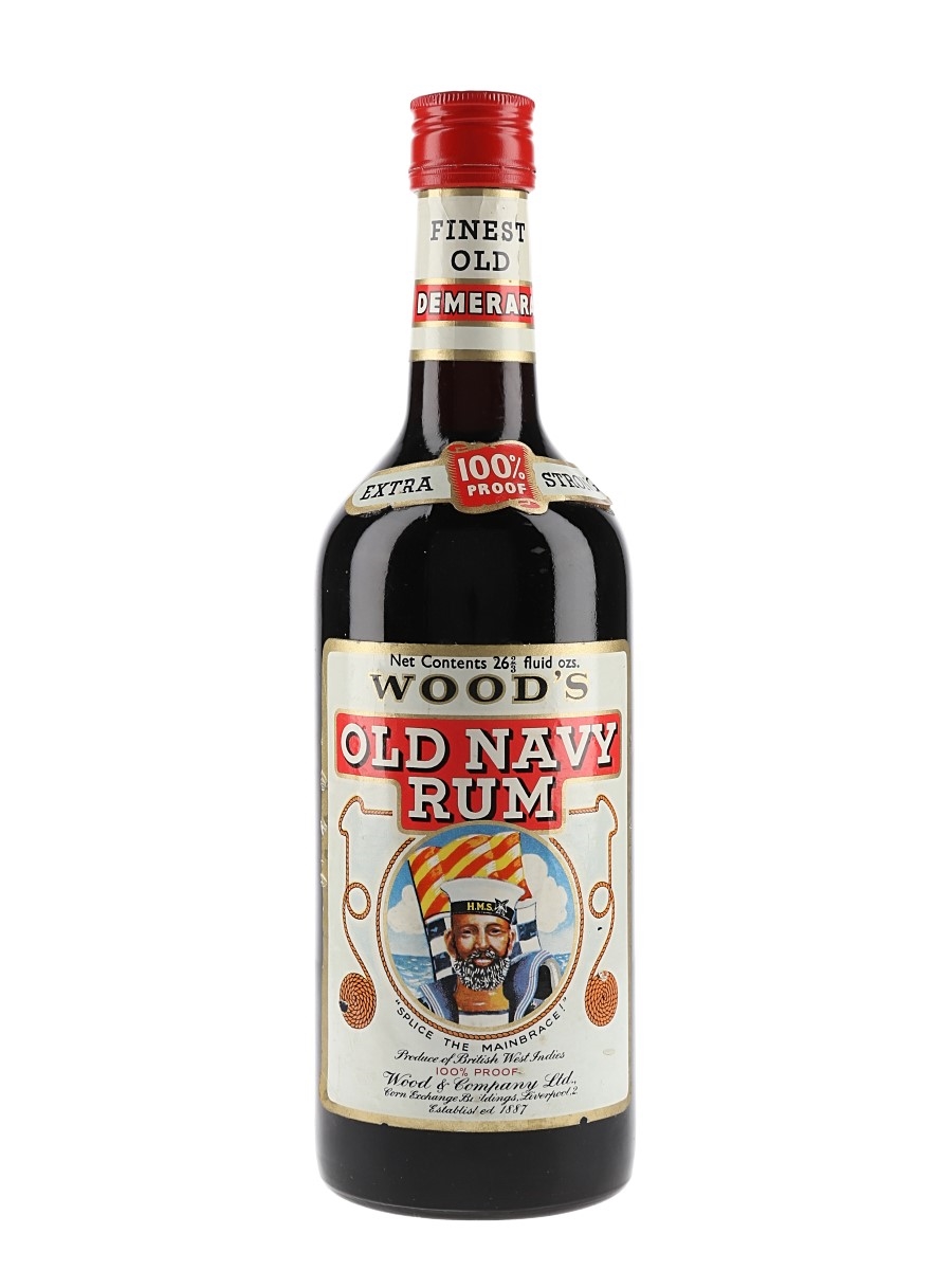 Wood's 100 Demerara Old Navy Rum Bottled 1970s 75.7cl / 57%
