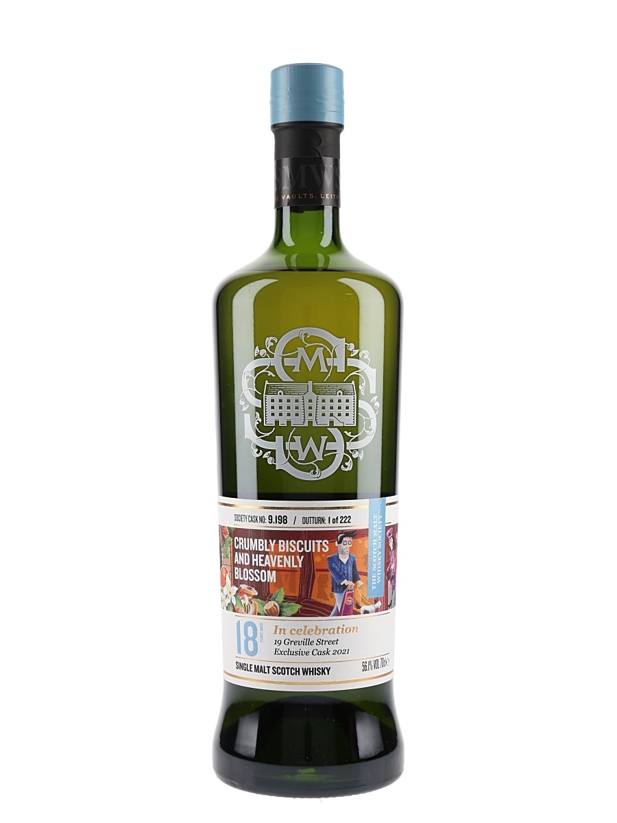 SMWS 9.198 Crumbly Biscuits And Heavenly Blossom Glen Grant 18 Year Old - 19 Greville Street Exclusive Cask 70cl / 56.1%