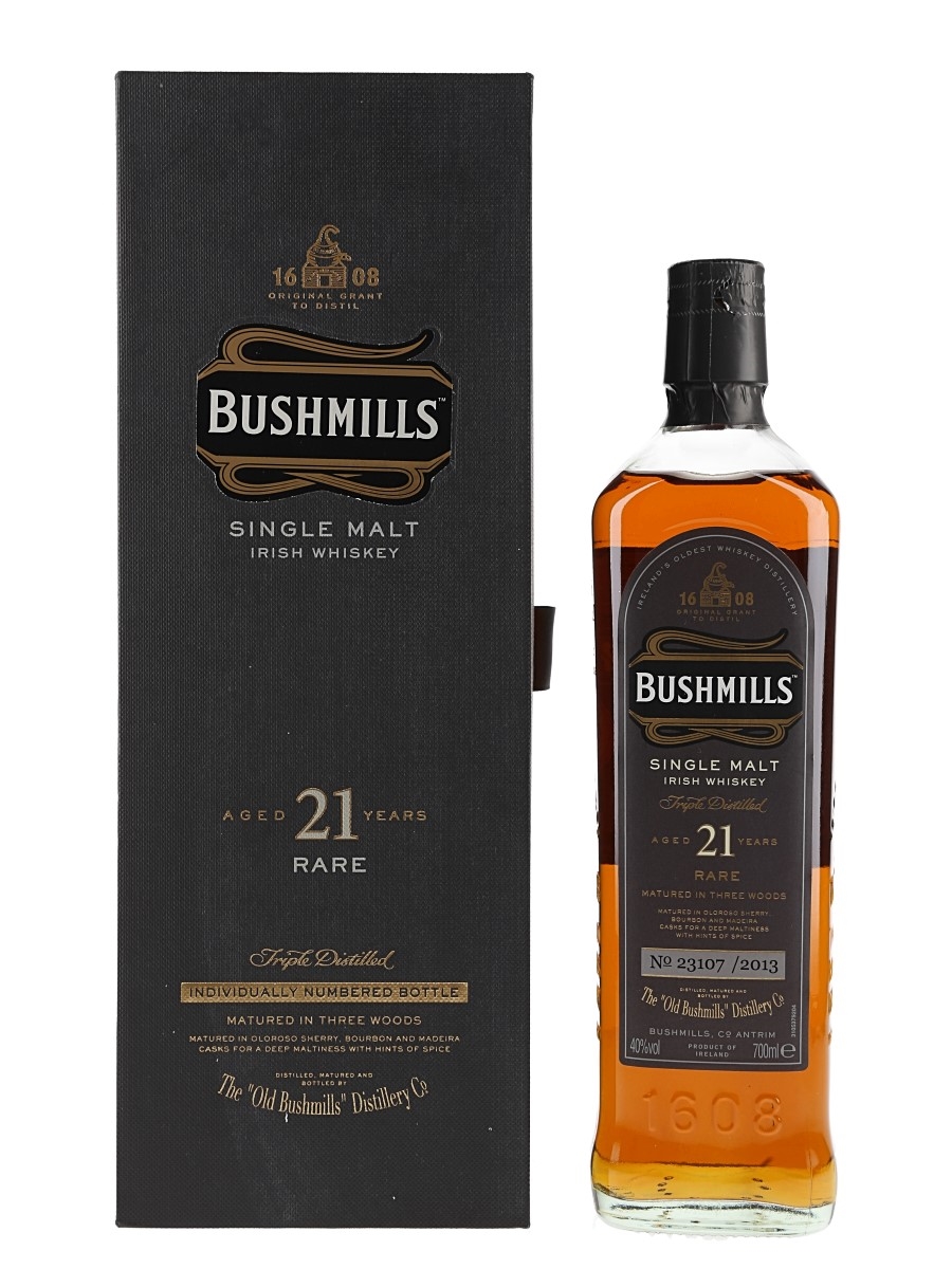 Bushmills 21 Year Old Bottled 2013 - Prestige Drinks 70cl / 40%
