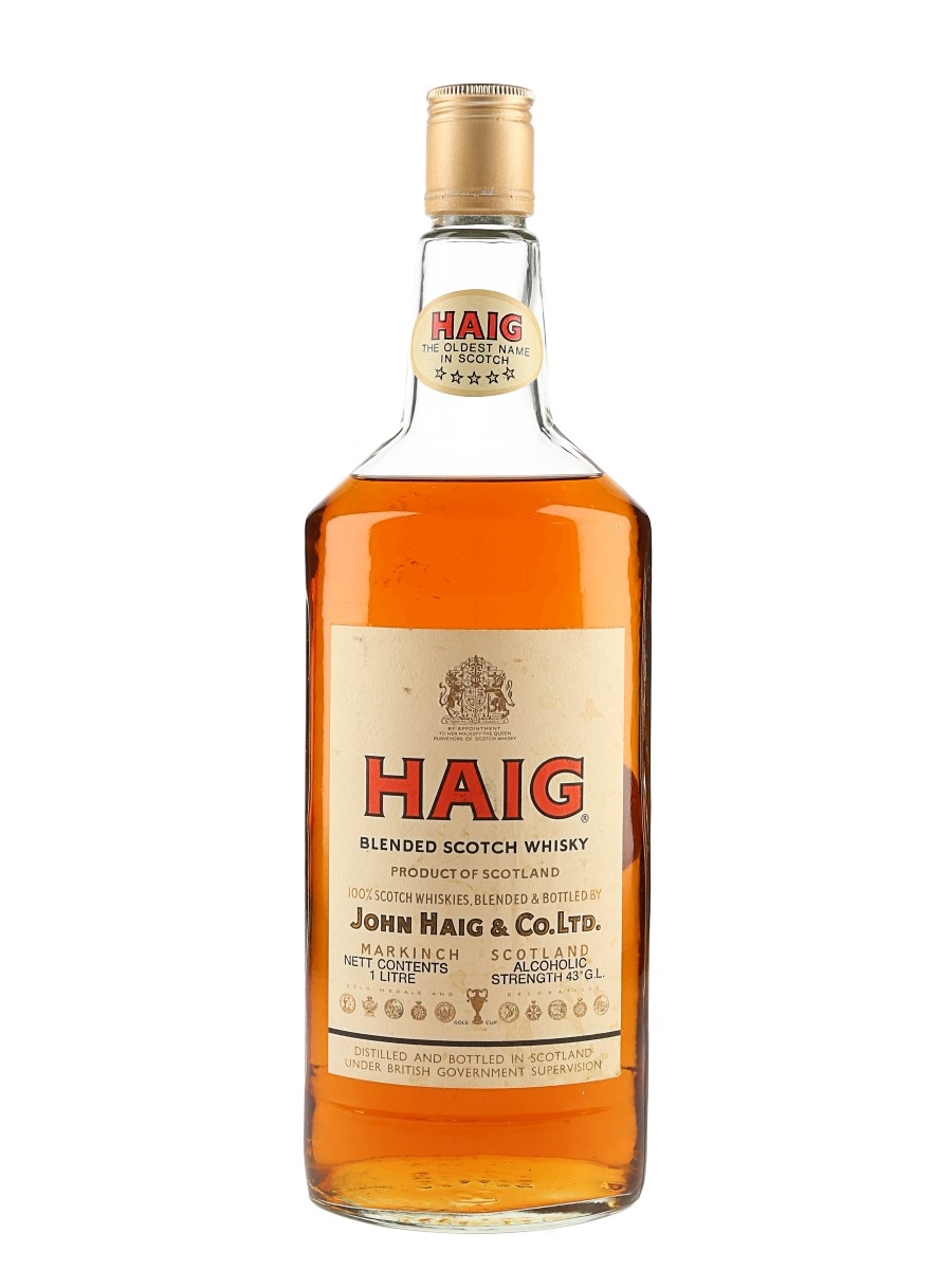 Haig 5 Star Bottled 1980s - Cairo Duty Free 100cl / 43%
