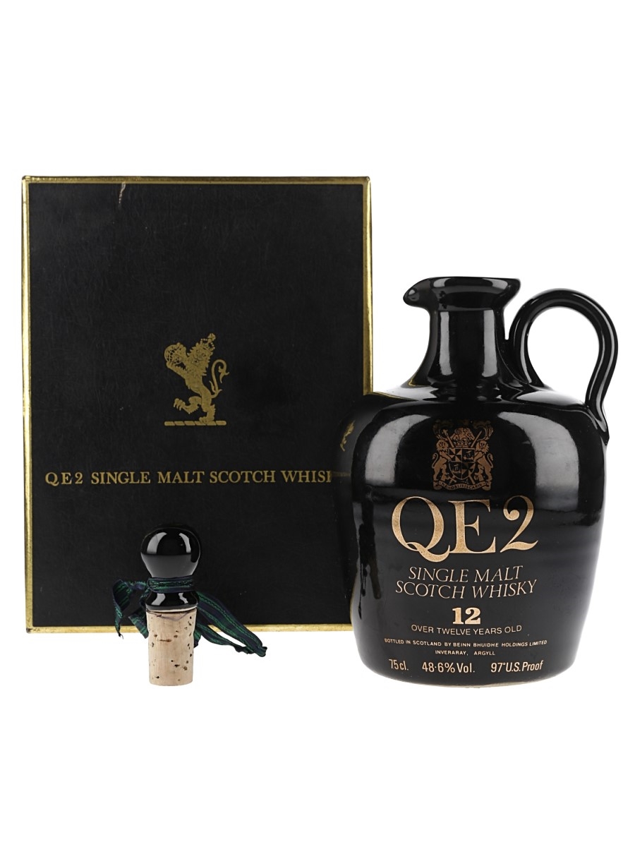 QE2 12 Year Old Ceramic Decanter Bottled 1980s 75cl / 48.6%