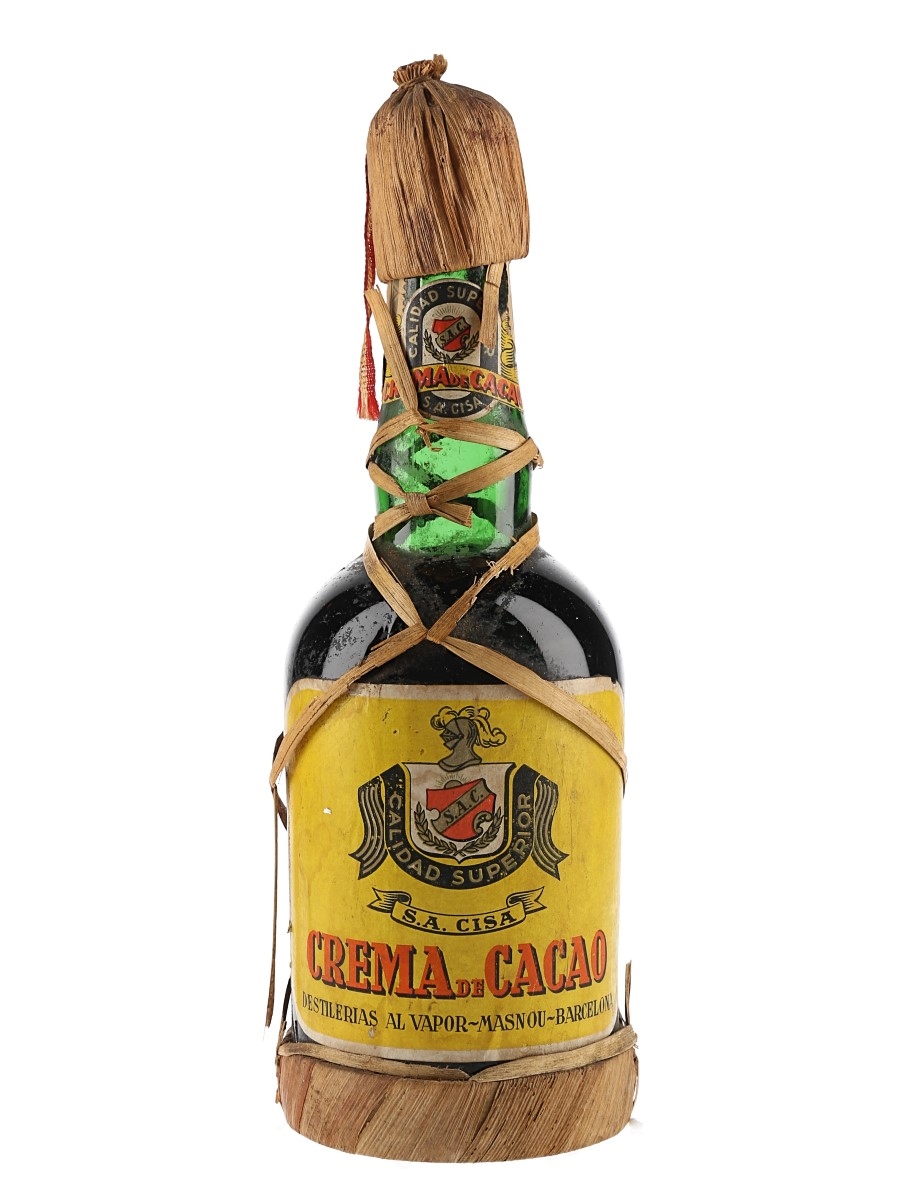 Cisa Crema De Cacao Bottled 1950s 50cl