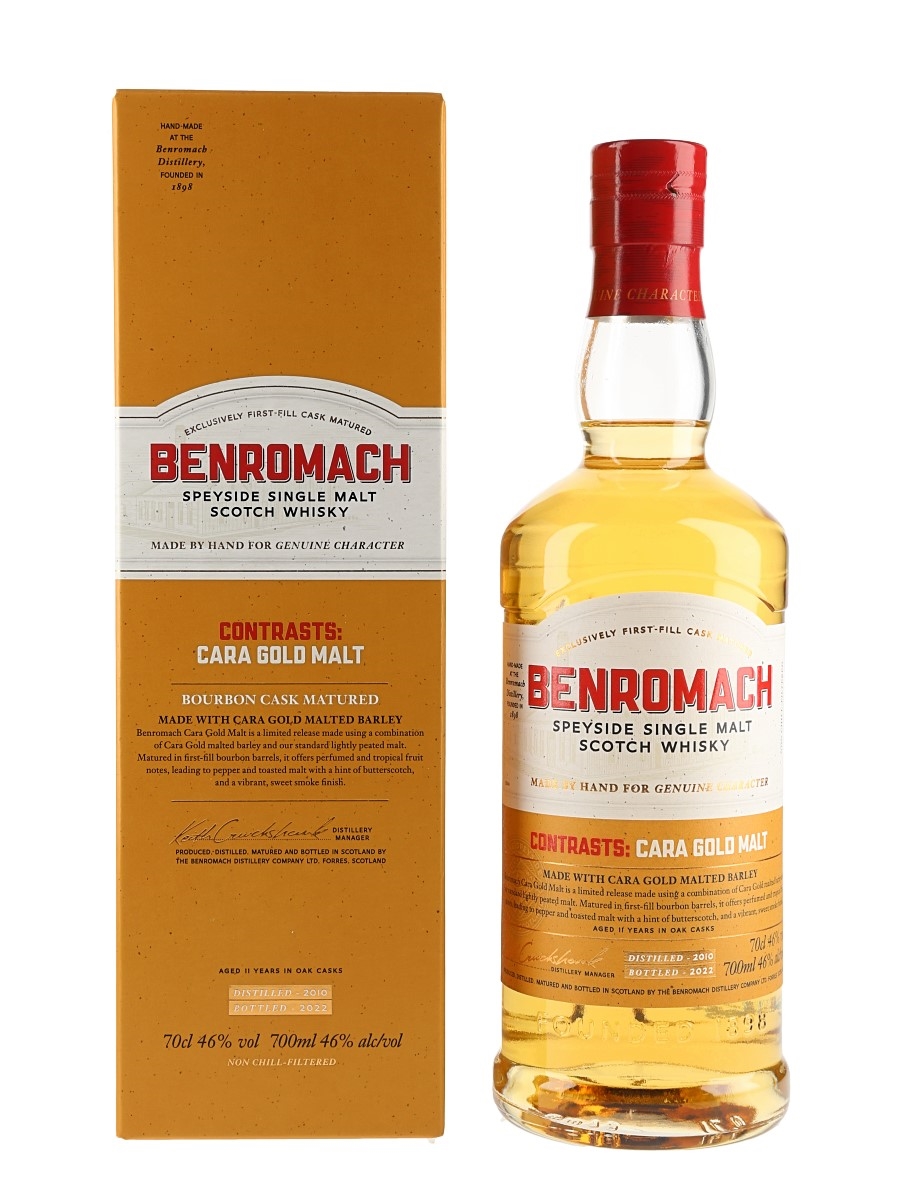 Benromach 2010 Contrasts: Cara Gold Malt Bottled 2022 - 11 Year Old 70cl / 46%