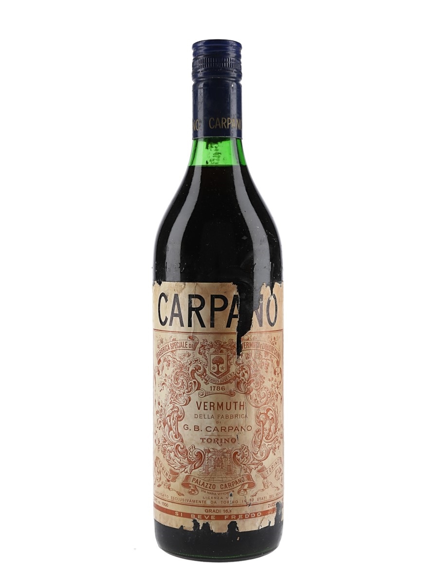 Carpano Vermuth Bottled 1970s 100cl / 16.5%