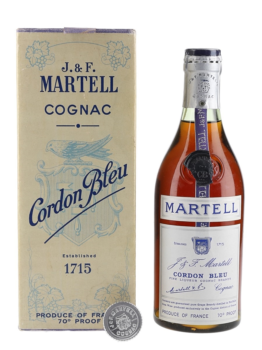 Martell Cordon Bleu Spring Cap Bottled 1950s 35cl / 40%
