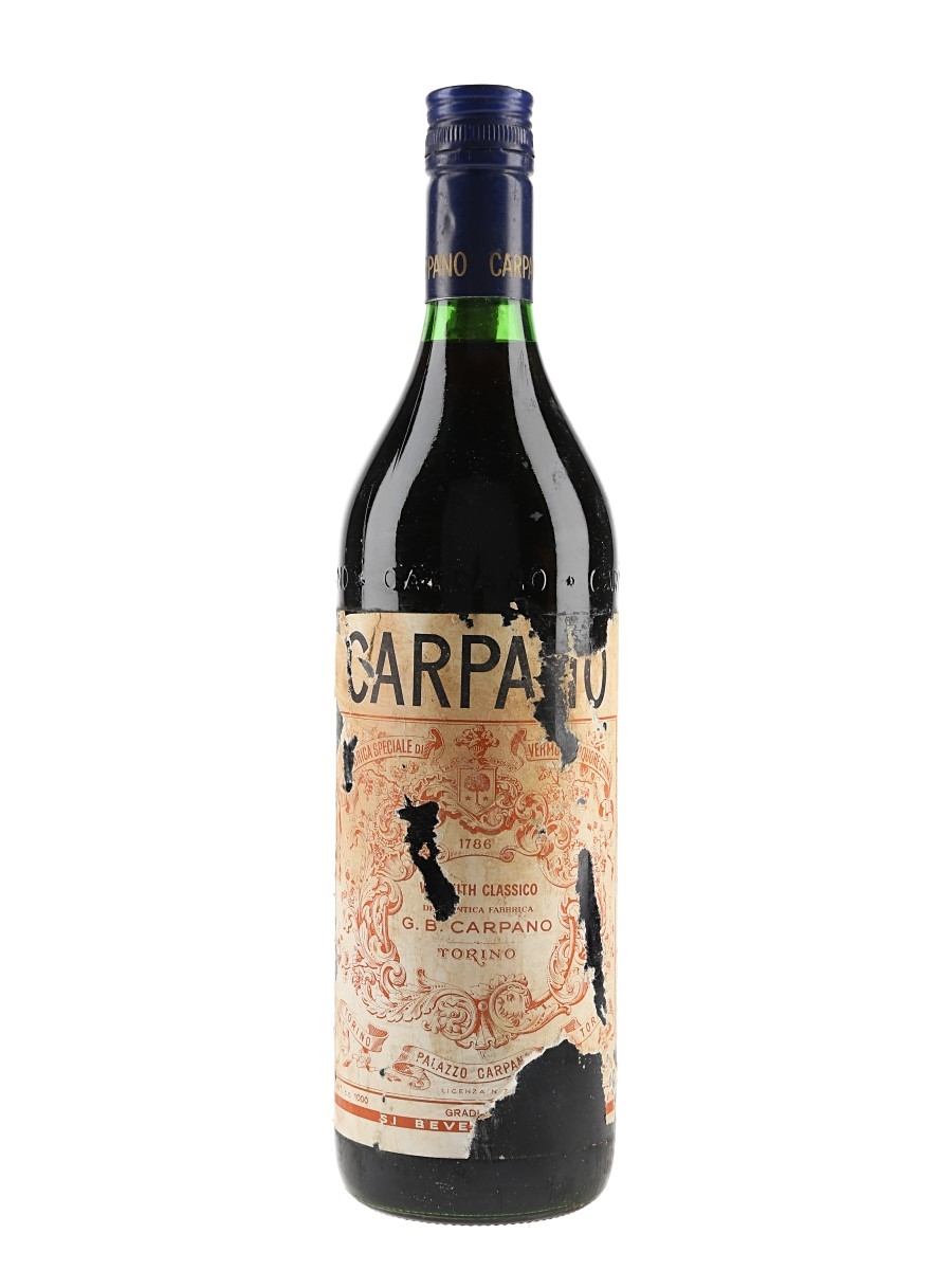 Carpano Vermuth Bottled 1970s 100cl