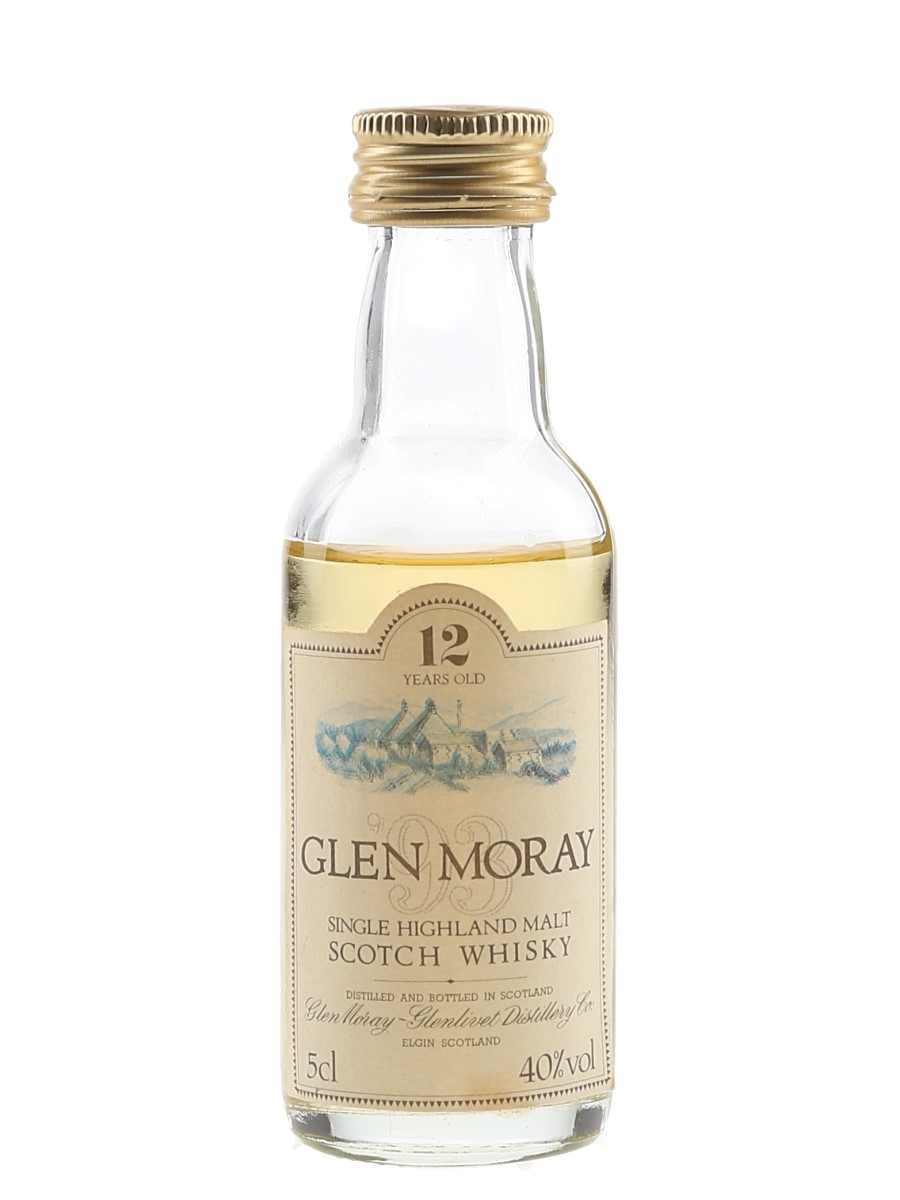 Glen Moray 12 Year Old Bottled 1980s-1990s 5cl / 40%