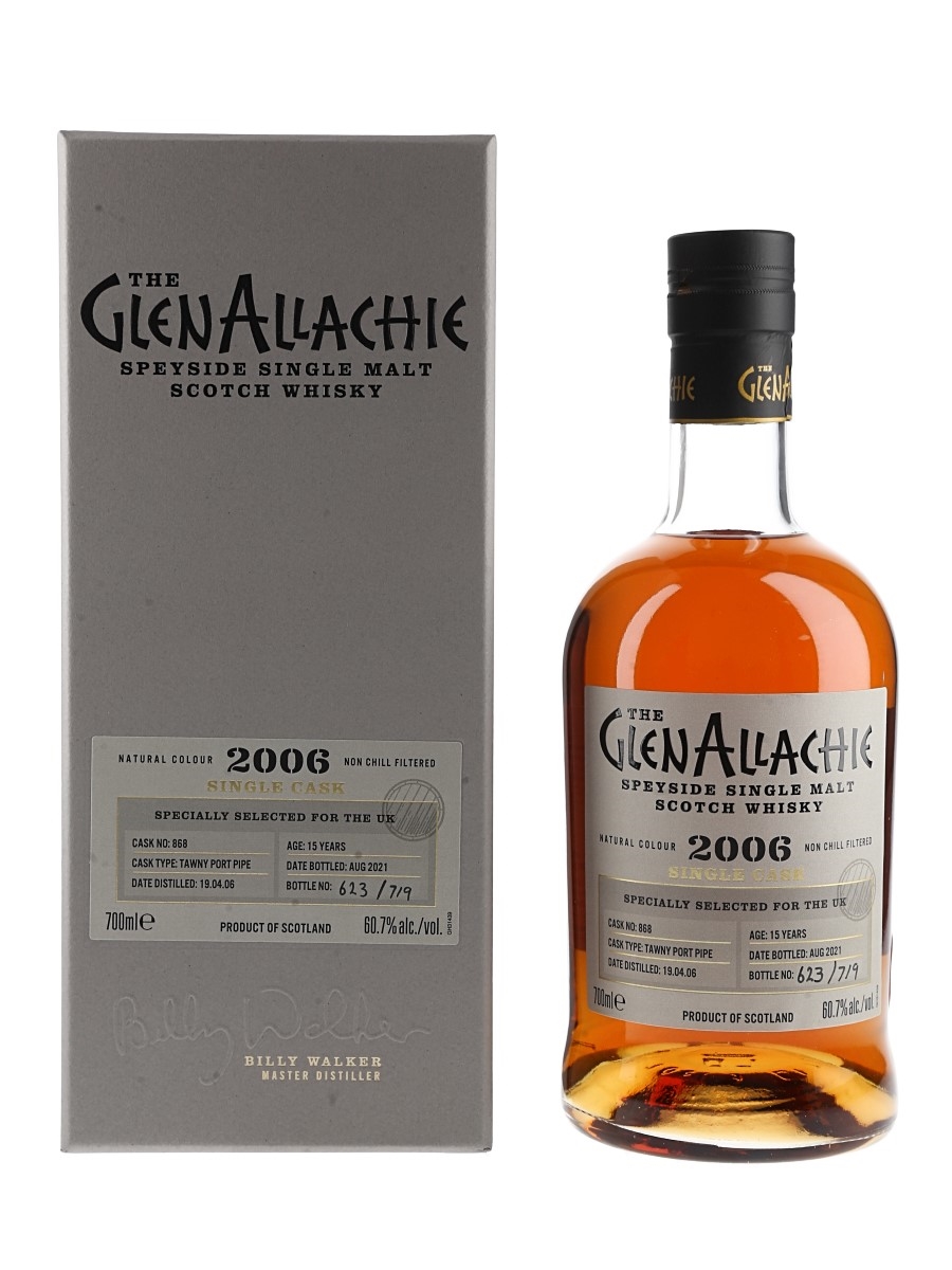 Glenallachie 2006 15 Year Old Single Cask 868 Bottled 2021 - UK Exclusive 70cl / 60.7%