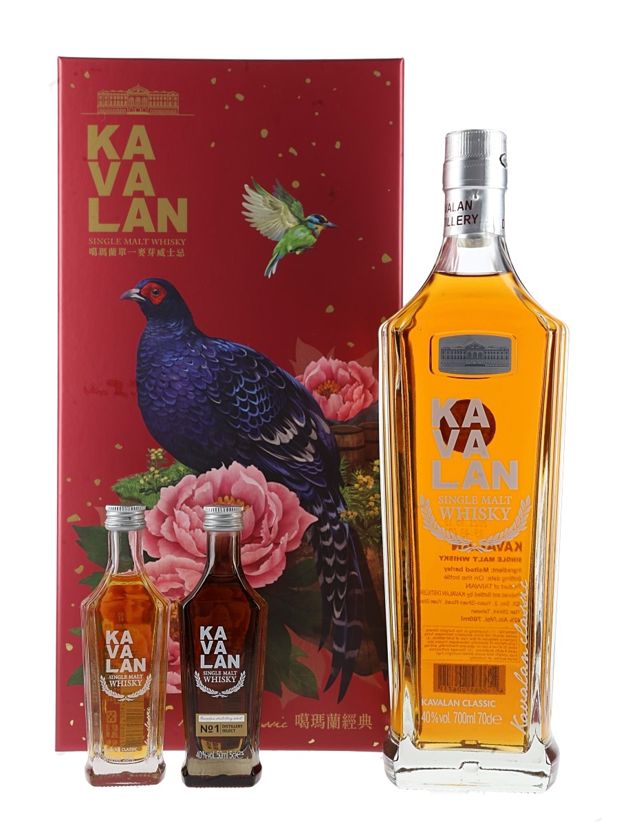 Kavalan Classic Mikado Pheasant Taiwanese Native Species Gift Set 70cl & 2 x 5cl / 40%