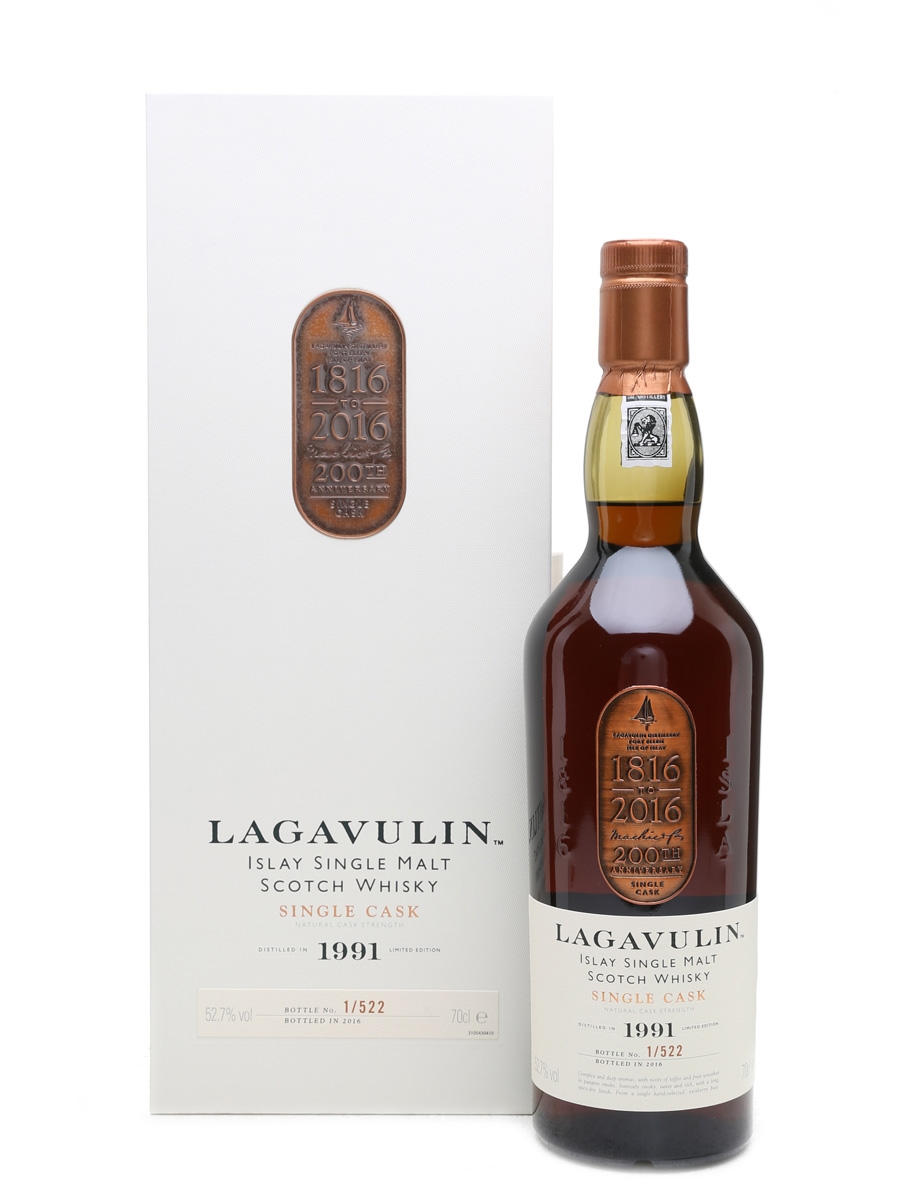 Lagavulin 1991 200th Anniversary Charity Bottling Bottle Number 1 70cl / 52.7%