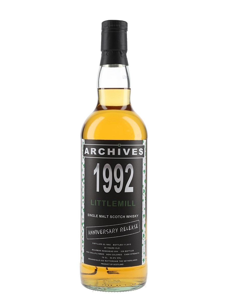 Littlemill 1992 Archives Bottled 2012 - 20 Year Old 70cl / 54.8%