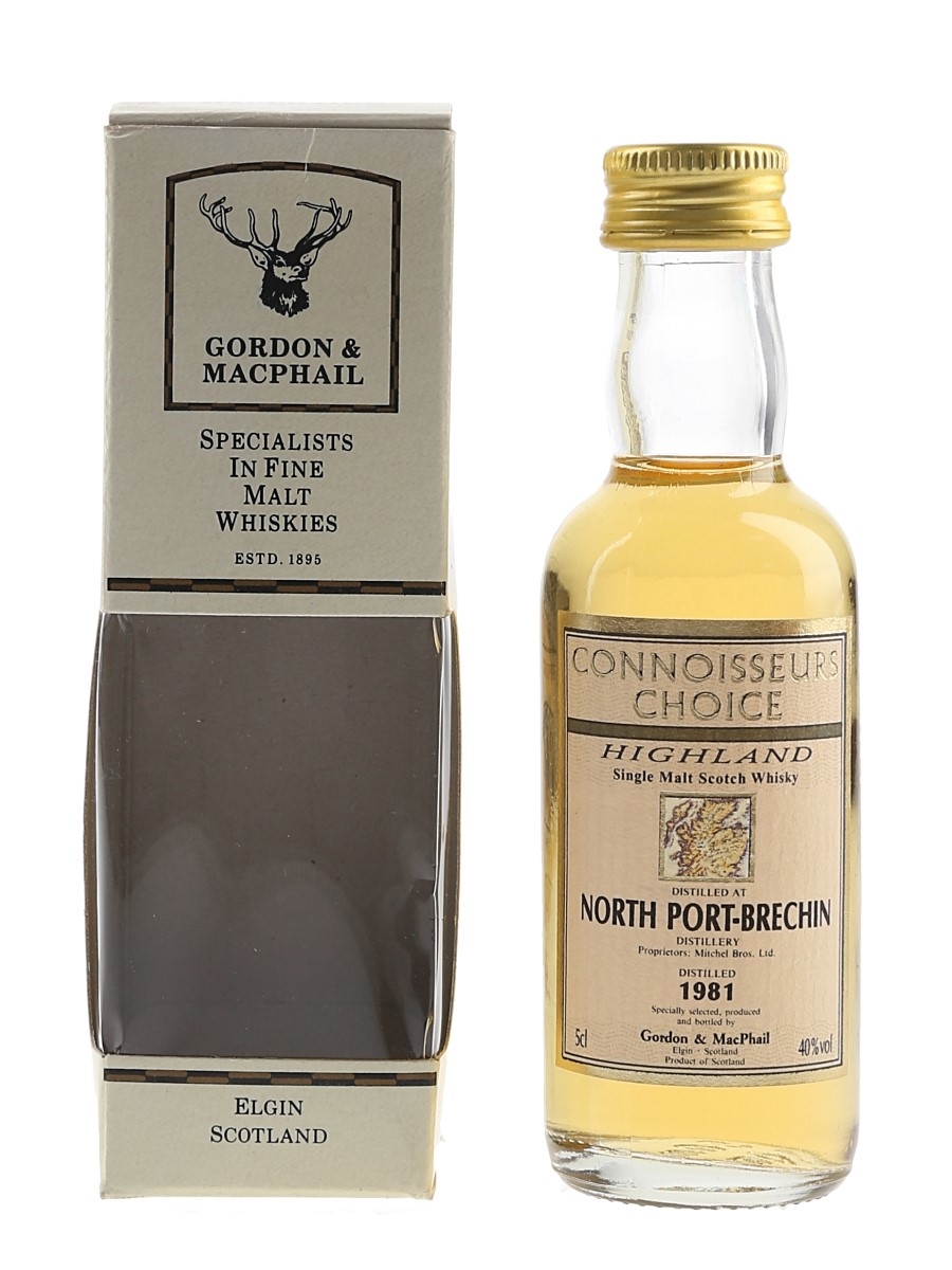 North Port Brechin 1981 Connoisseurs Choice Bottled 1990s - Gordon & MacPhail 5cl / 40%