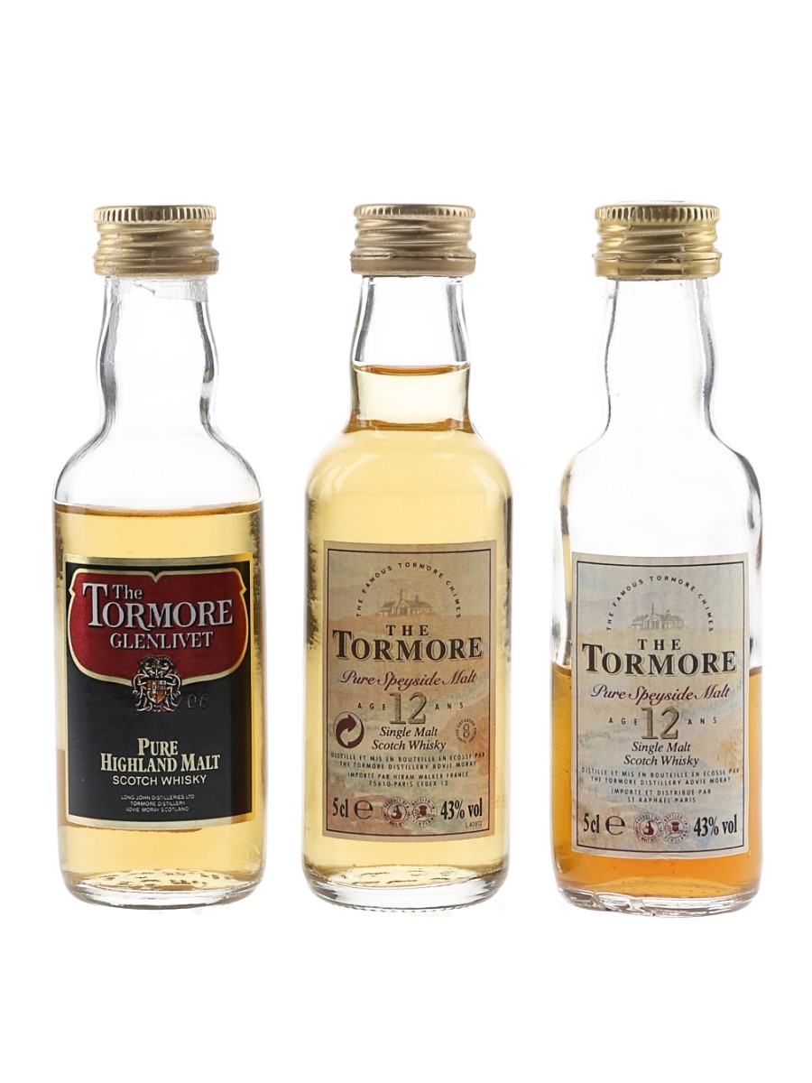 Tormore Glenlivet & Tormore 12 Year Old Bottled 1990s-2000s 3 x 5cl
