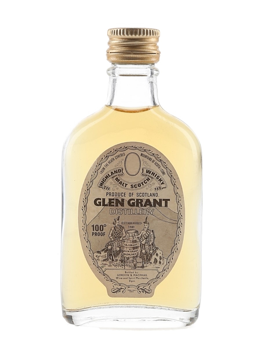 Glen Grant 100 Proof Bottled 1970s - Gordon & MacPhail 5cl / 57%
