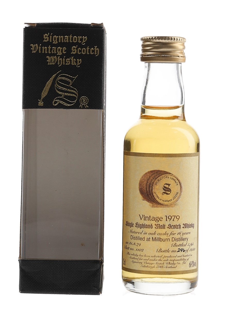 Millburn 1979 16 Year Old Bottled 1995 - Signatory Vintage 5cl / 60.1%