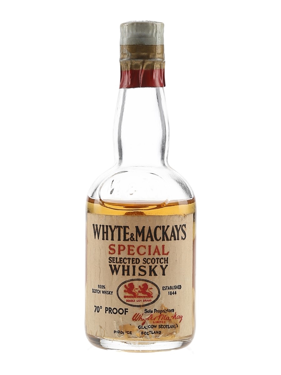 Whyte & Mackays Special 100% Bottled 1950s 5cl / 40%