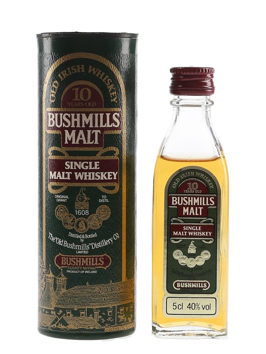 Bushmills 10 Year Old Bottled 1980s 5cl / 40%