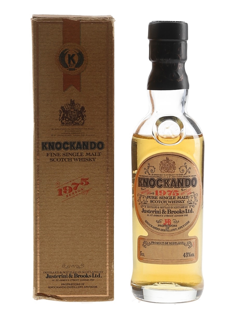 Knockando 1975 Bottled 1988 - Justerini & Brooks 5cl / 43%