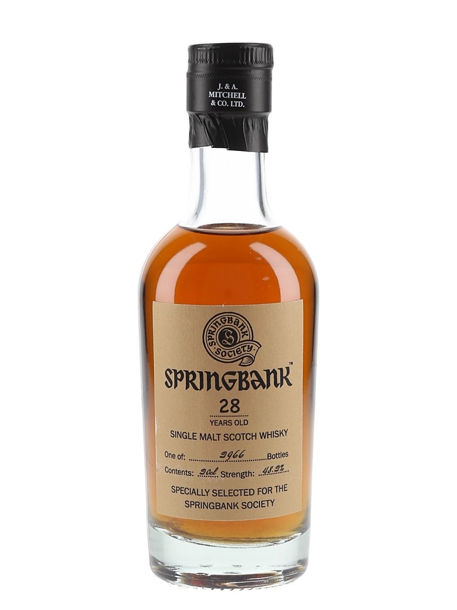 Springbank 28 Year Old Bottled 2021 - Springbank Society 20cl / 48.2%