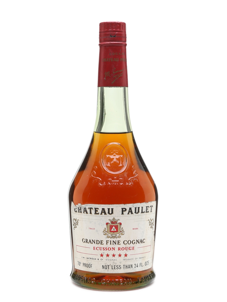 希少COGNAC  CHATEAU PAULET Chateau Paulet Ecusson Rouge 5 Star Cognac - Lot 14252 - Buy/Sell