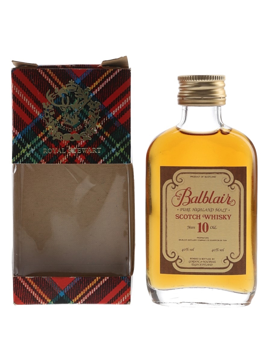 Balblair 10 Year Old Bottled 1980s - Gordon & MacPhail 5cl / 40%