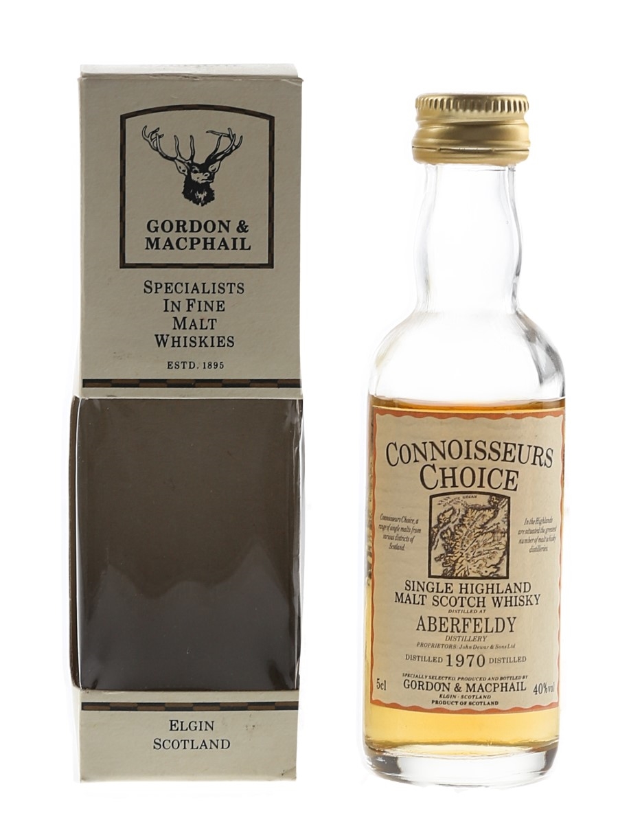 Aberfeldy 1970 Connoisseurs Choice Bottled 1980s-1990s - Gordon & MacPhail 5cl / 40%