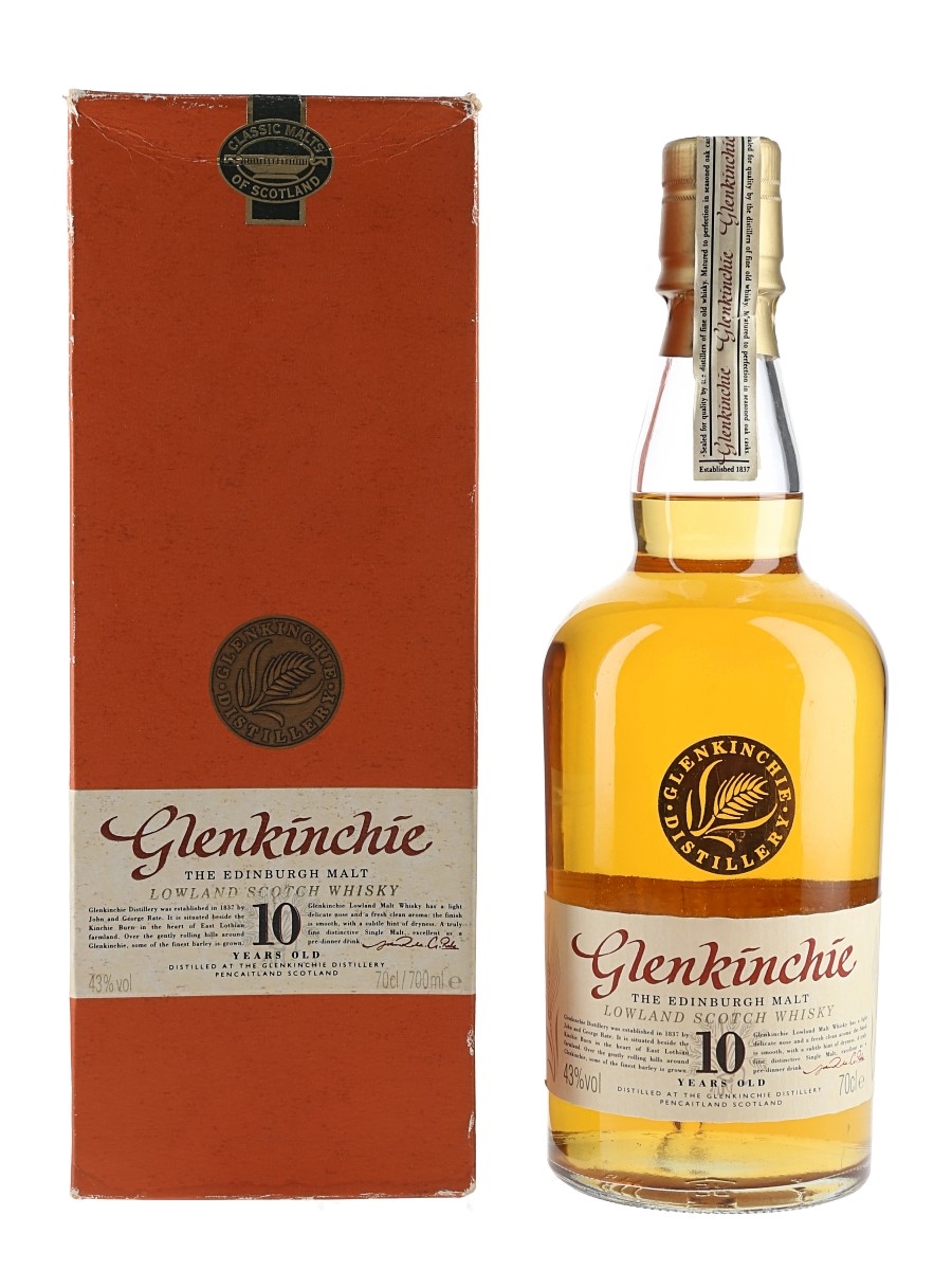 Glenkinchie 10 Year Old Bottled 1990s 70cl / 43%