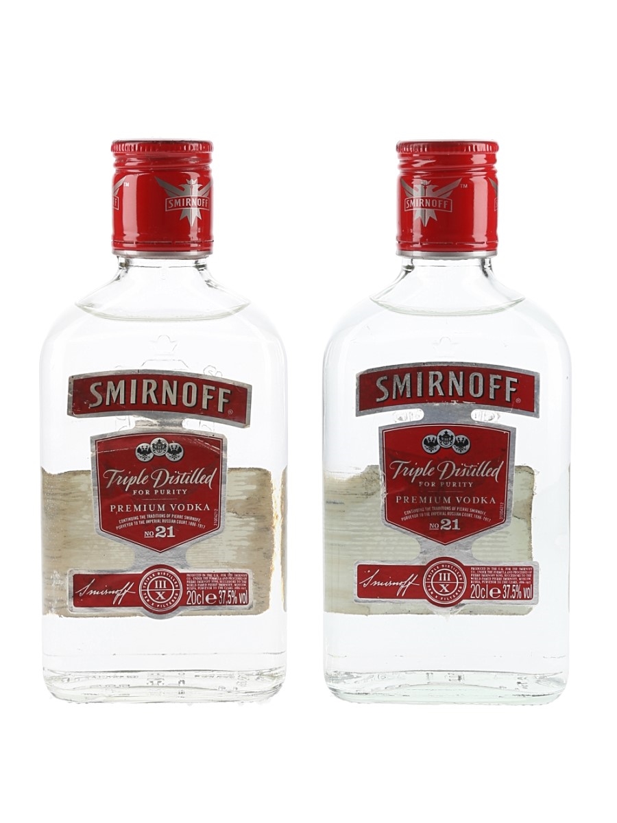 127740 Red Lot - - Vodka No.21 Smirnoff Online Buy/Sell Label