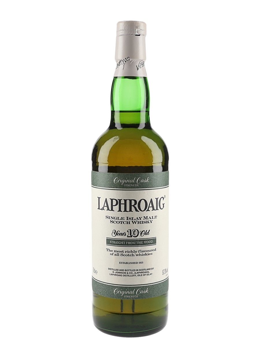 Laphroaig 10 Year Old Original Cask Strength Bottled 1990s 70cl / 57.3%