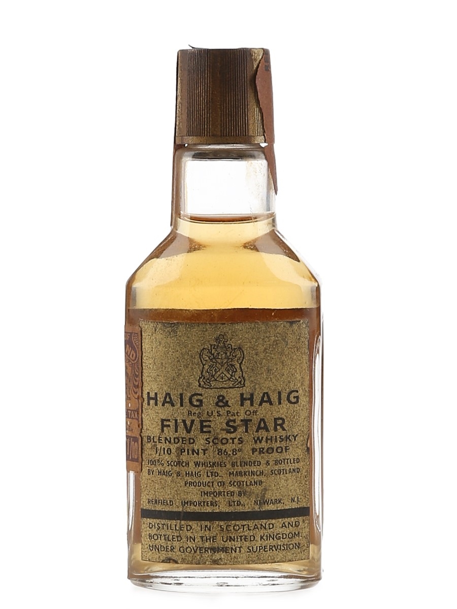 Haig & Haig 5 Star Bottled 1950s-1960s 4.7cl / 43.4%