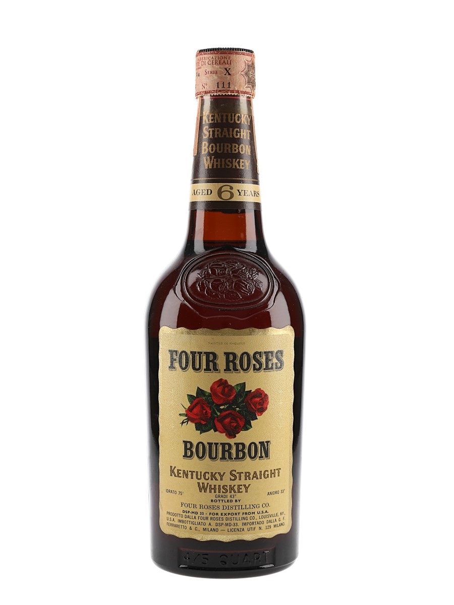 Four Roses 6 Year Old Bottled 1960s - Ferraretto 75cl / 43%