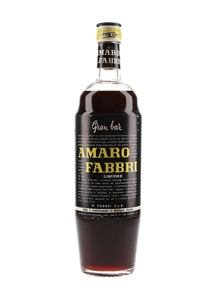 Amaro Fabbri Bottled 1950s 100cl / 34%