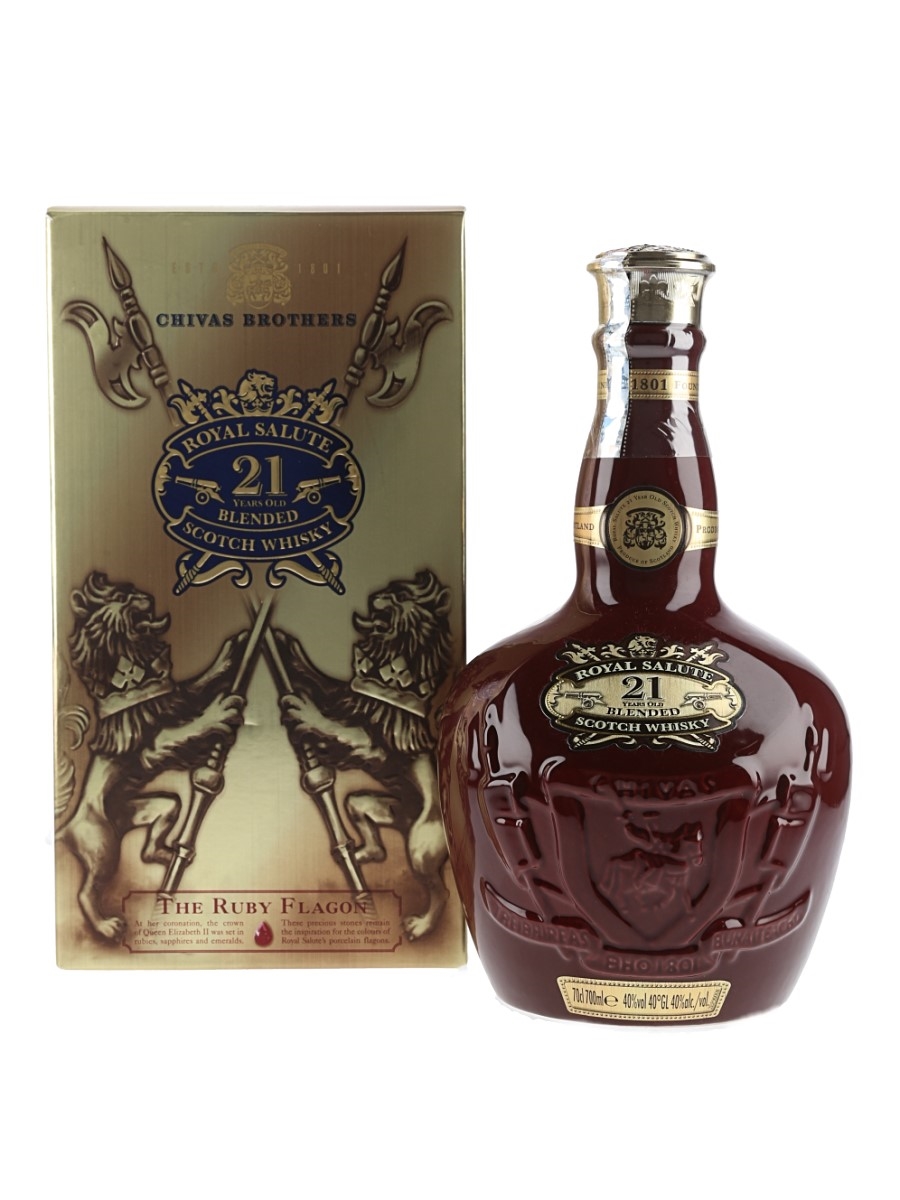 Royal Salute 21 Year Old Bottled 2012 - The Ruby Ceramic Flagon 70cl / 40%
