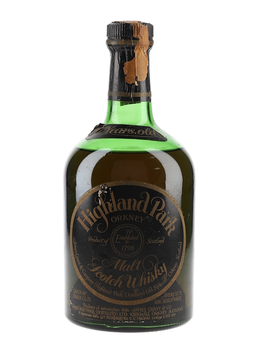 Highland Park 17 Year Old - Missing Vintage Label Bottled 1970s - Ferraretto 75cl / 43%