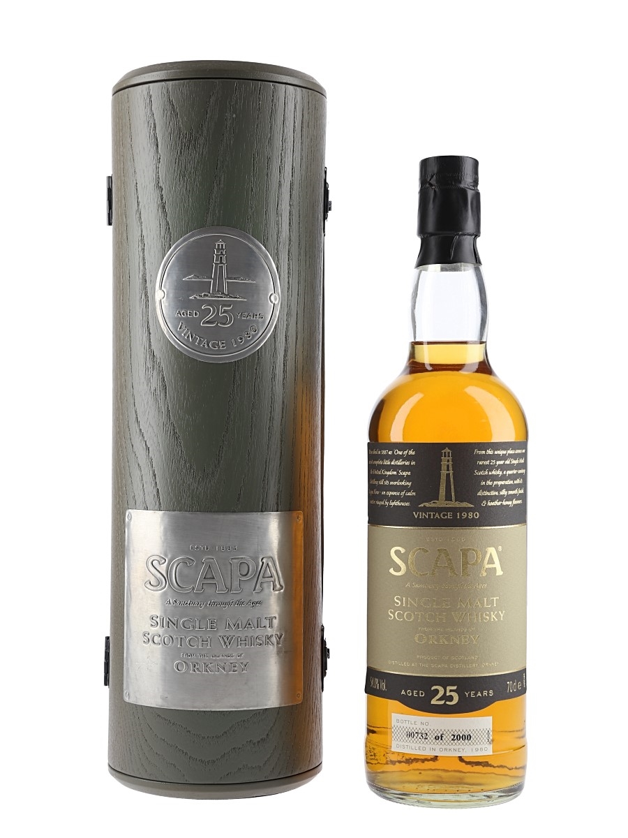 Scapa 1980 25 Year Old Bottled 2000s 70cl / 54%