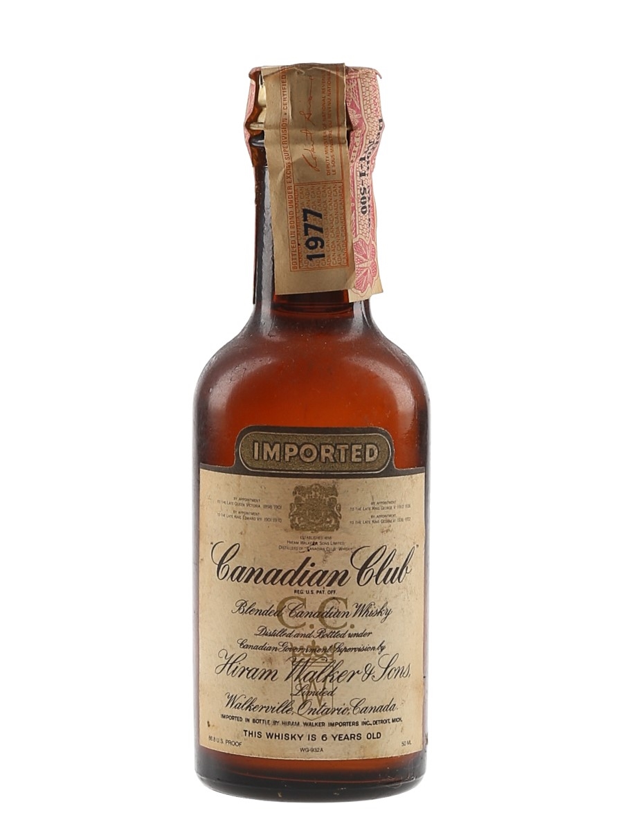 Canadian Club 1977 6 Year Old  5cl / 43.4%