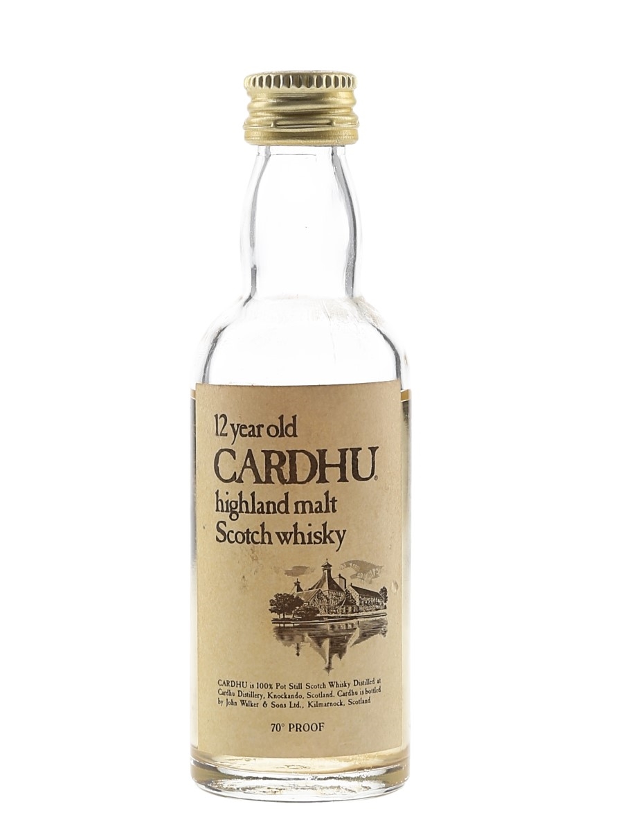 Cardhu 12 Year Old Bottled 1970s 5cl / 40%
