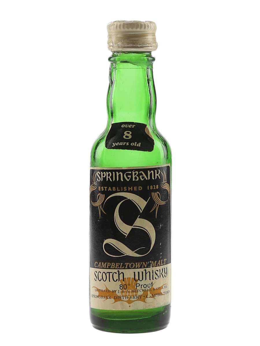 Springbank 8 Year Old Bottled 1970s 3.7cl / 45.7%