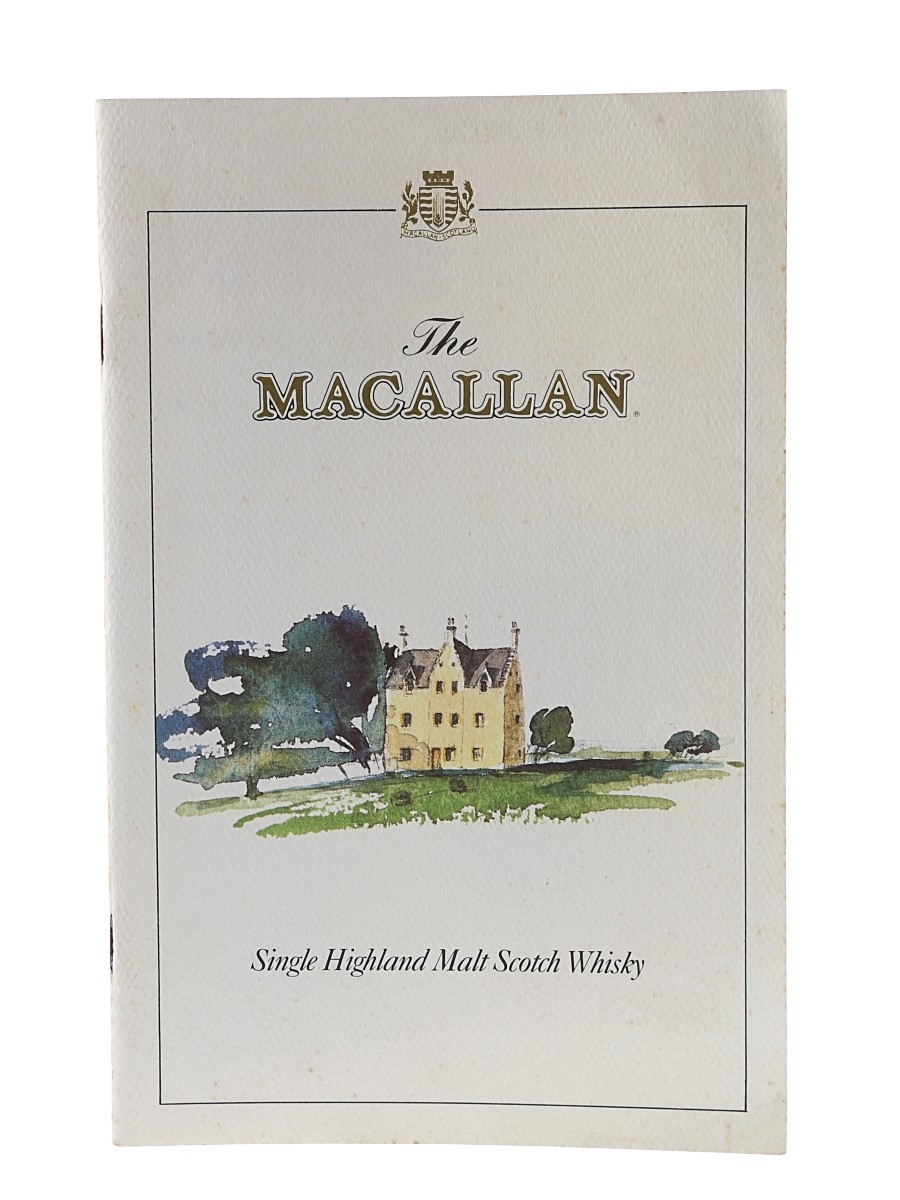 The Macallan Single Highland Malt Scotch Whisky Booklet Published 1991 