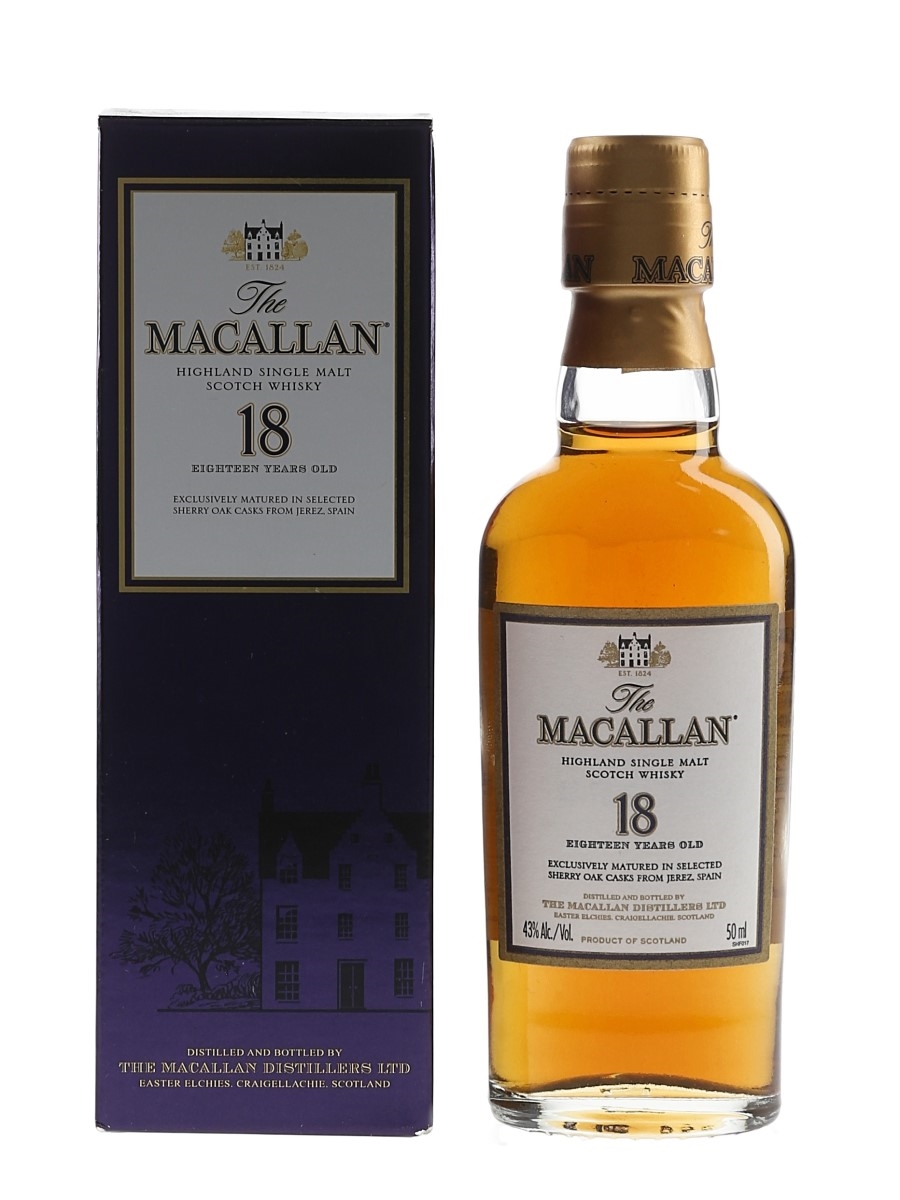 Macallan 18 Year Old Sherry Oak Remy Cointreau USA 5cl / 43%