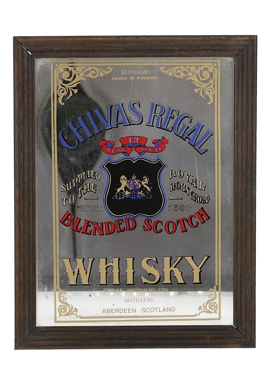 Chivas Regal Blended Scotch Whisky Mirror  22.5cm x 17.5cm