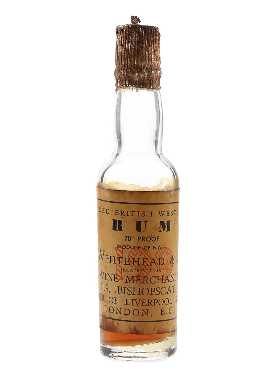 Whitehead 199 Rum Bottled 1940s-1950s 5cl / 40%