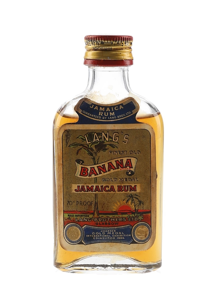 Lang's Banana Jamaica Rum Bottled 1960s 5cl / 40%