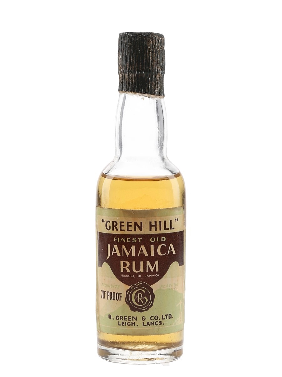 Green Hill Jamaica Rum Bottled 1940s-1950s 5cl / 40%