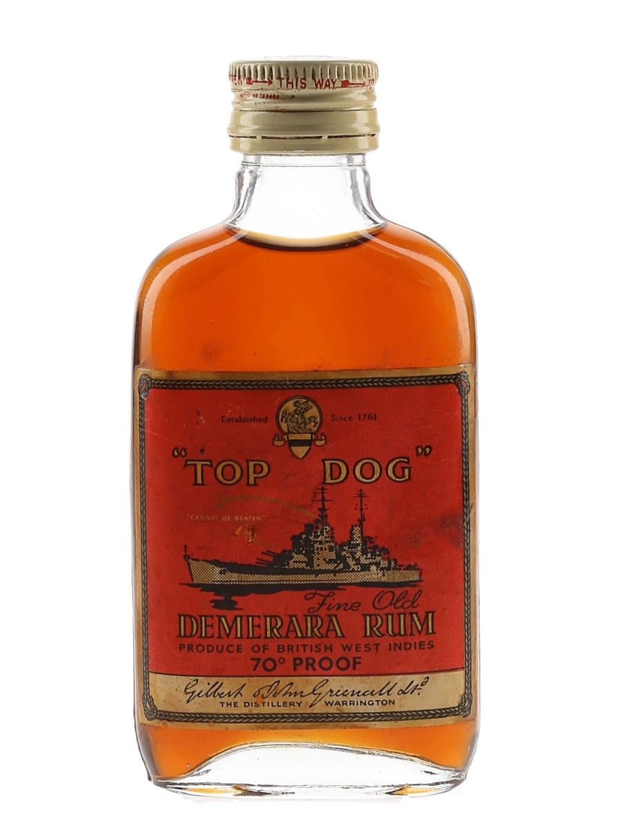 Top Dog Demerara Rum Bottled 1960s 5cl / 40%