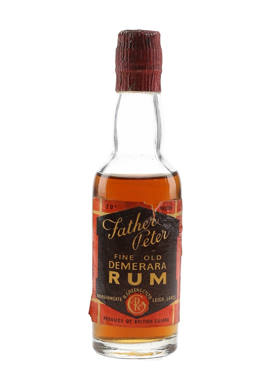 Father Peter Demerara Rum Bottled 1940s-1950s - R. Green & Co. 5cl / 40%