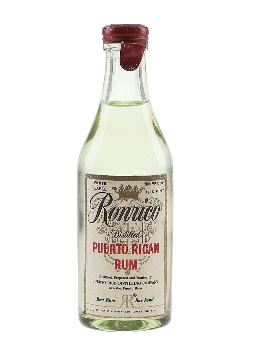 Ronrico White Label Bottled 1950s-1960s 4.7cl / 40%